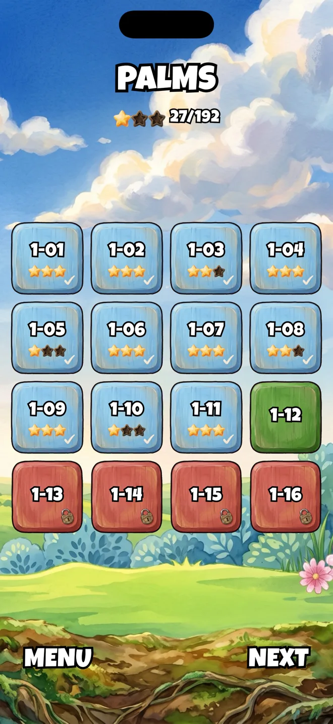 Stage selection with stars
