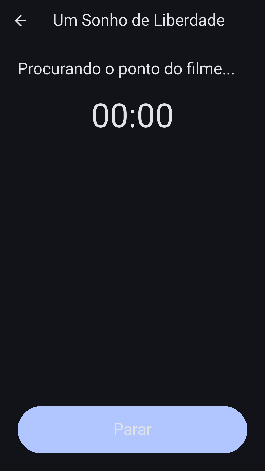 Cinestesia audio description player screen.