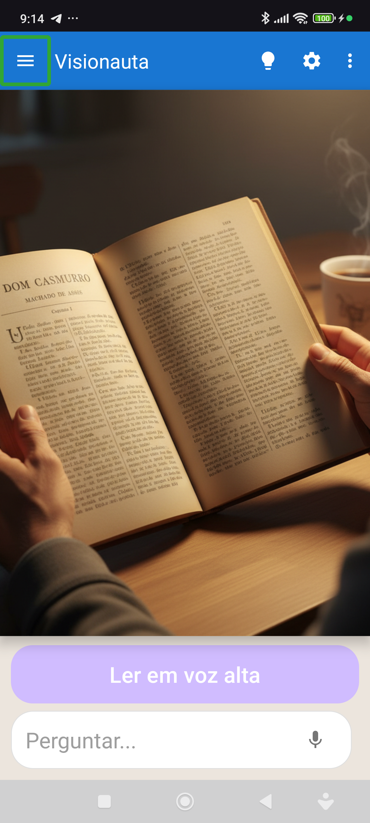 Reading text in books