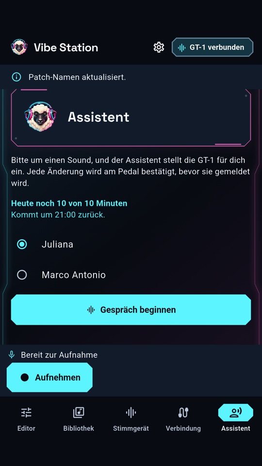 Vibe Station — der KI-Assistent
