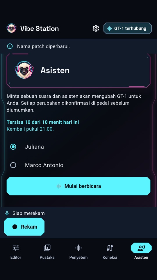 Vibe Station — asisten kecerdasan buatan
