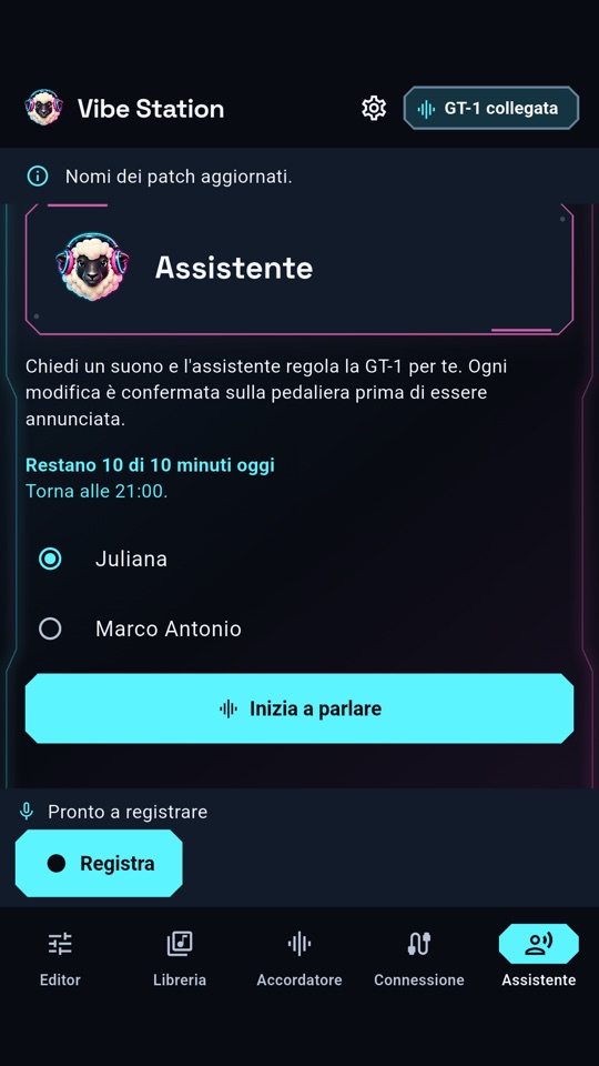 Vibe Station — l'assistente di intelligenza artificiale